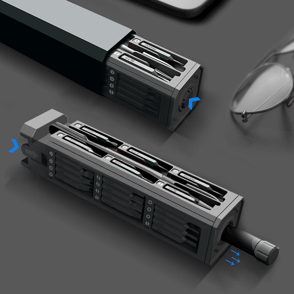 44 In 1 Accurate Screwdriver Set Glasses Repairing Tool Kit Hexagon Screwdriver Bits for Mobilephone Computers Watch Maintenance
