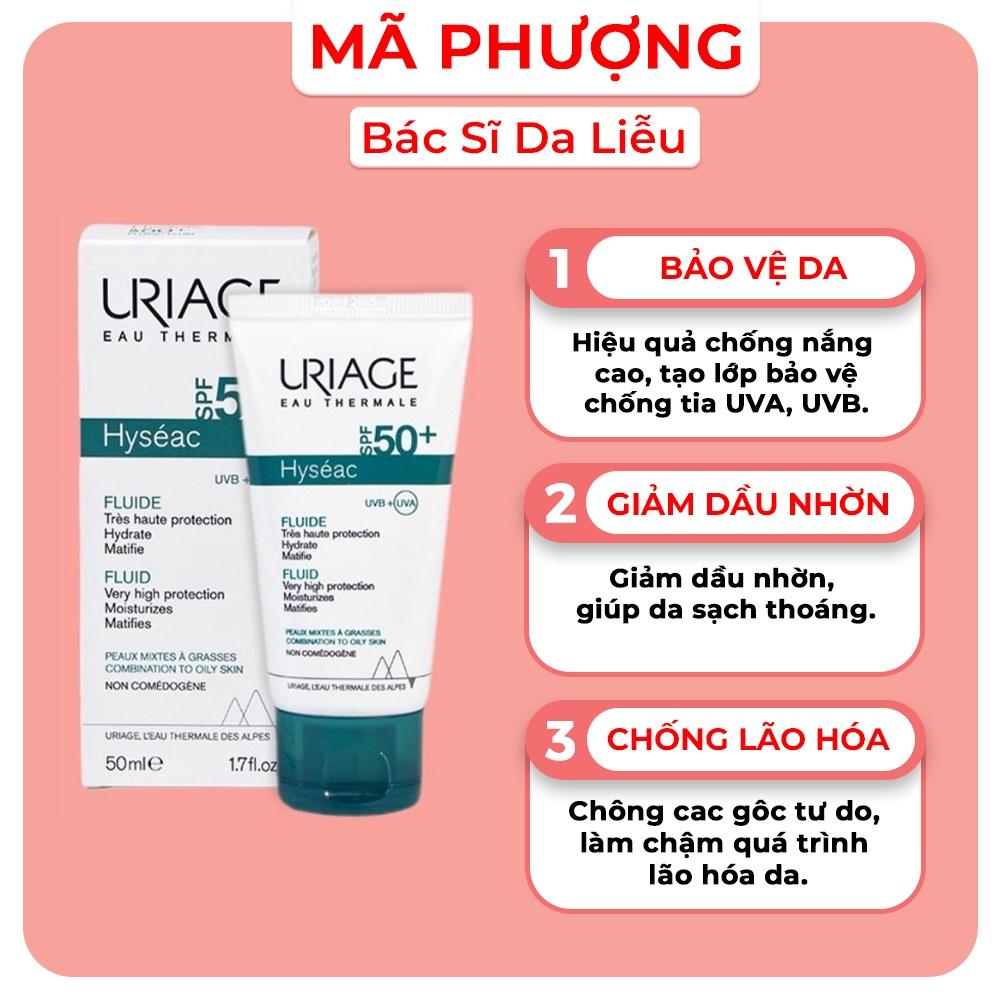 KEM CHỐNG NẮNG URIAGE HYSEAC FLUID cho da dầu mụn