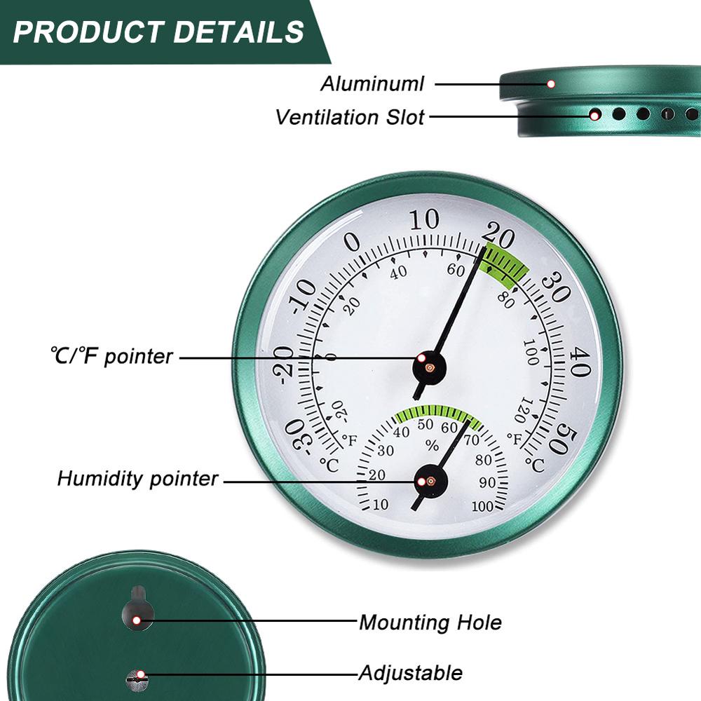 Portable Home Office Hygrometer Indoor Wireless Wall-mounted Humidity Meter and Temperature Meter 2-In-1 Temperature And Humidity Monitor