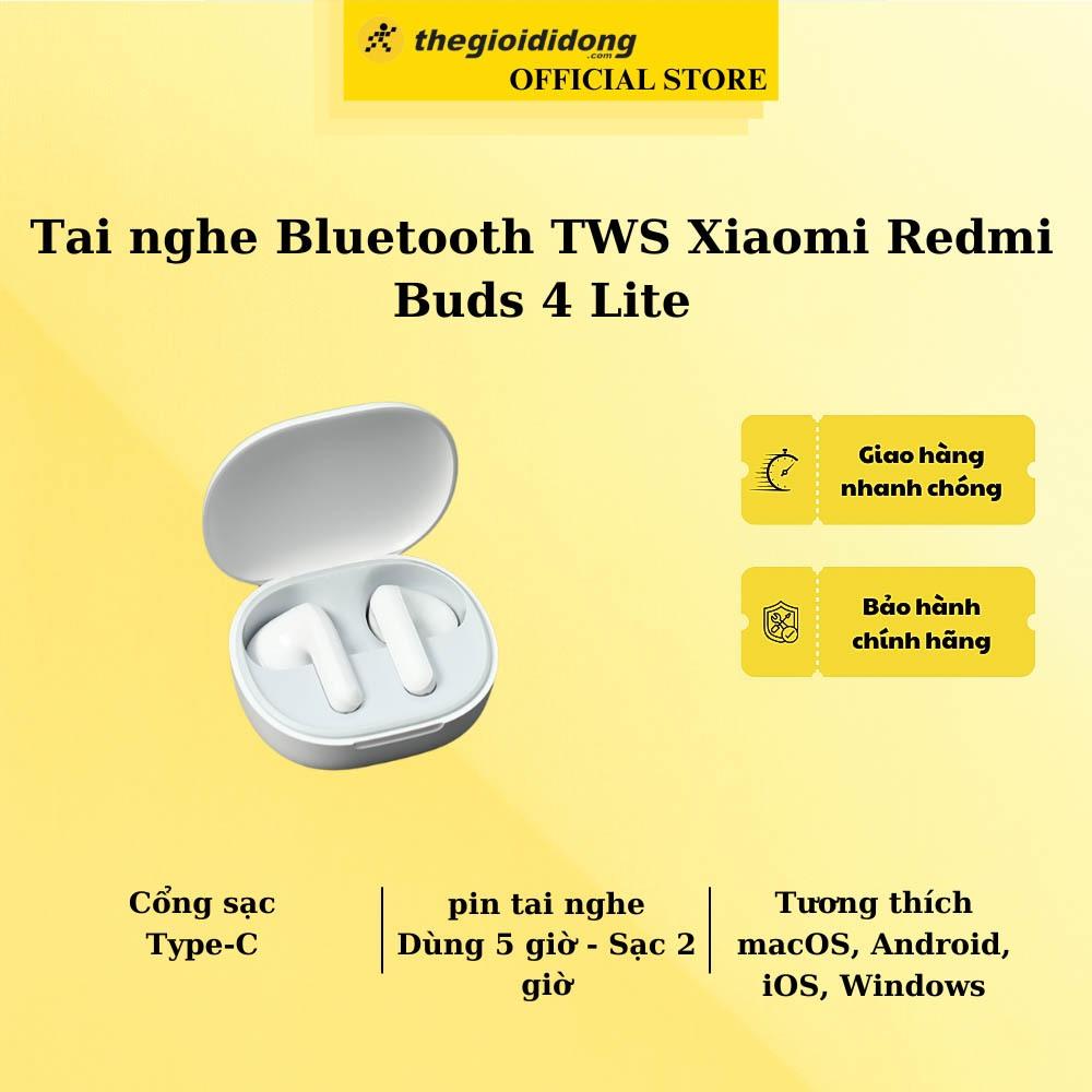 Tai nghe Bluetooth True Wireless Xiaomi Redmi Buds 4 Lite - Hàng chính hãng - Hàng Chính Hãng