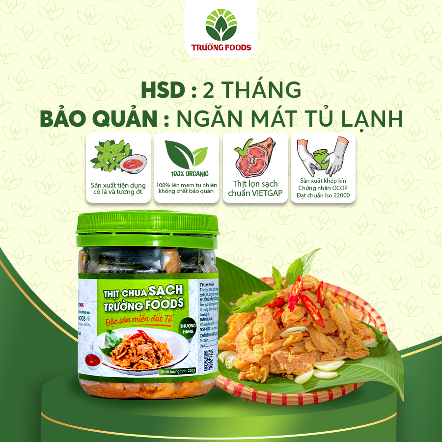 Thịt Chua Thượng Hạng - Thịt Chua Trường Foods 180g