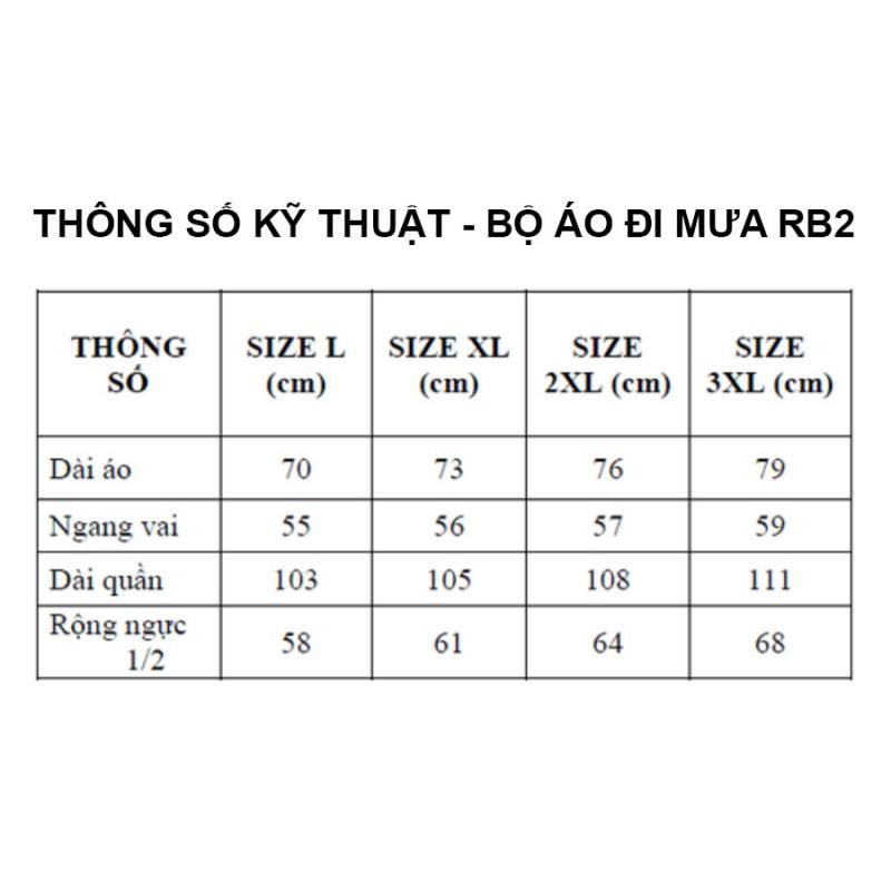 BỘ ÁO MƯA CHÍNH HÃNG RANDO, 2 LỚP CHỐNG THẤM, GIỮ ẤM