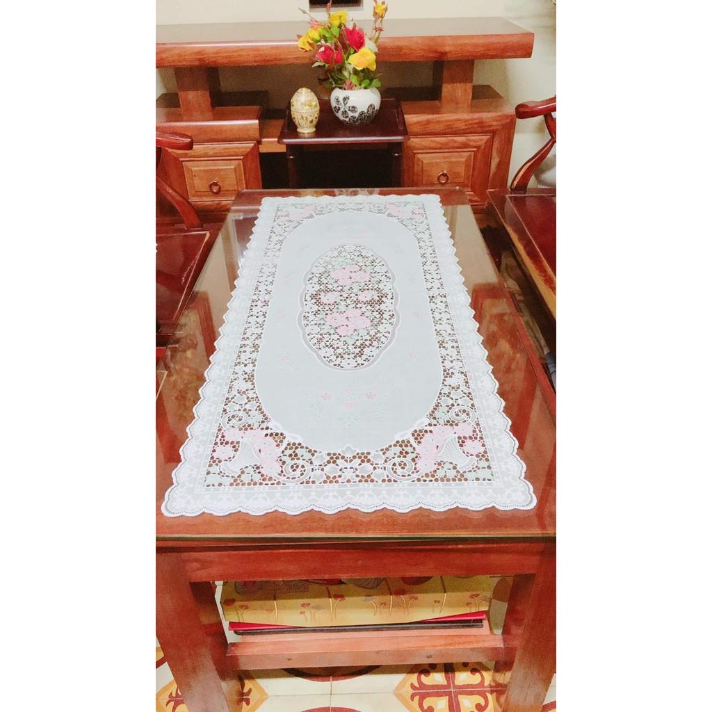 Khăn trải bàn Ren Hoa Nhật 40x92cm - HÀNG ĐẸP