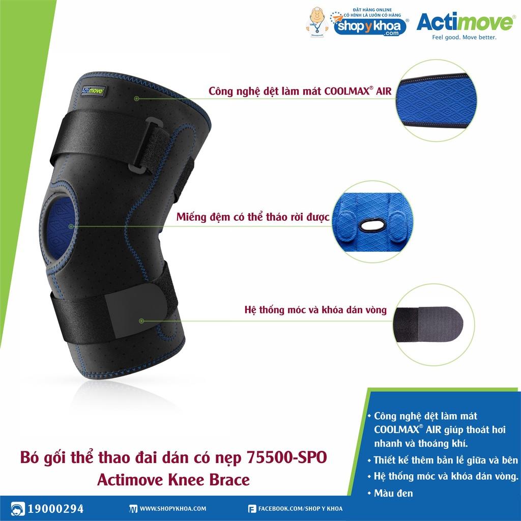 Bó gối thể thao đai dán có nẹp 75500-SPO Actimove Knee Brace