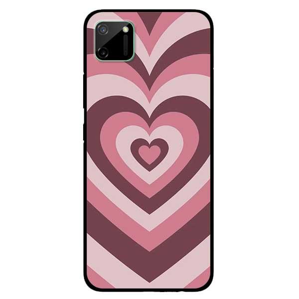 Ốp lưng dành cho Realme C11 / C12 / C15 - Tim Cầu Vồng Hồng Nhạt