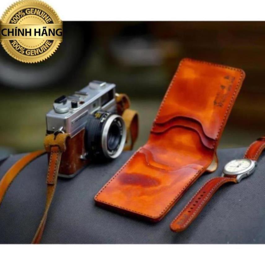 VÍ RAM TRỐNG ĐỒNG XANH DƯƠNG DÁNG NGANG – MỆNH THỦY VÀ MỆNH MỘC - HÀNG CHÍNH HÃNG RAM LEATHER .