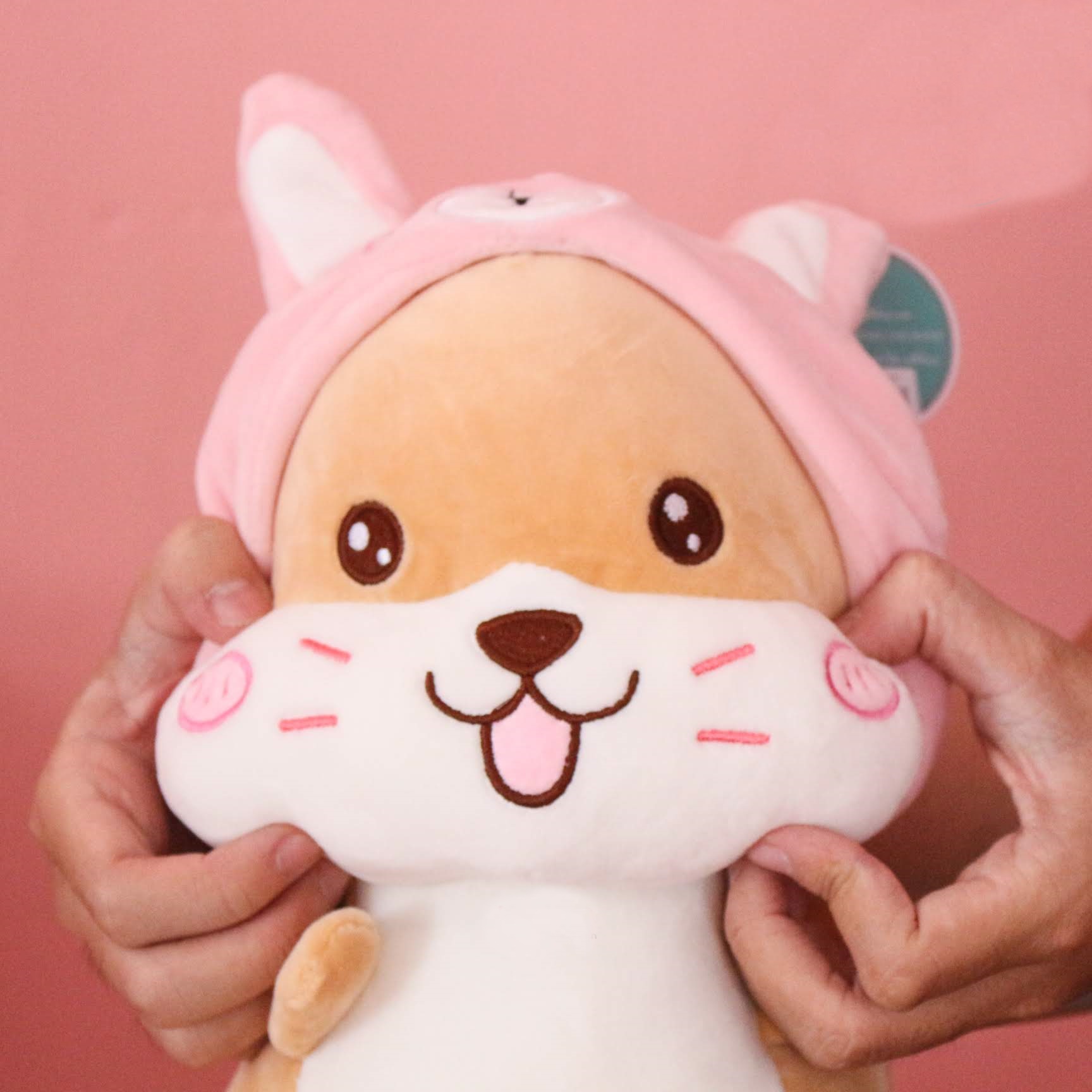 Thú bông Chuột hamster cosplay đội nón thú