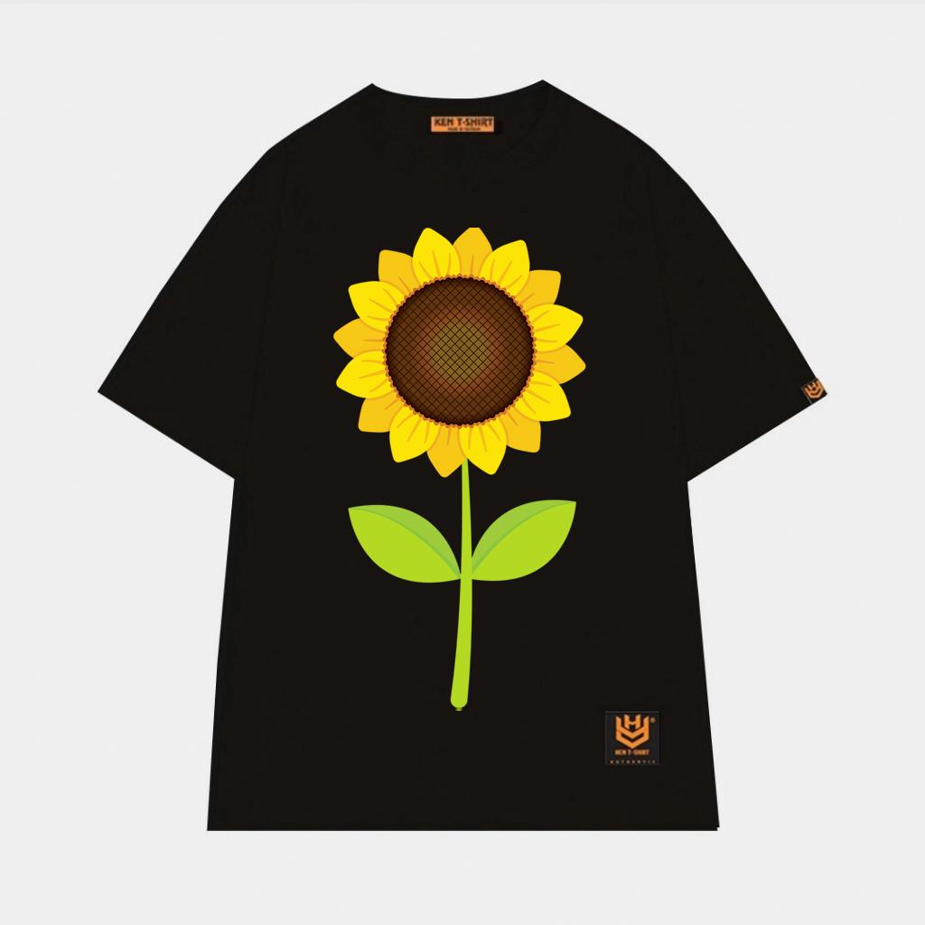 Áo thun unisex hoa Hướng Dương rực rỡ Sun flower shirt BND400 - Trắng
