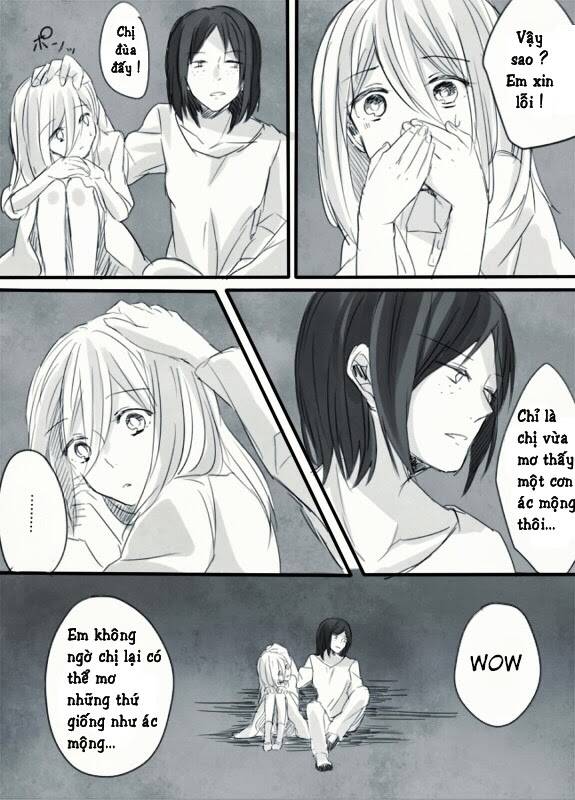 đại chiến titan - doujinshi về các cô gái chapter 50 9