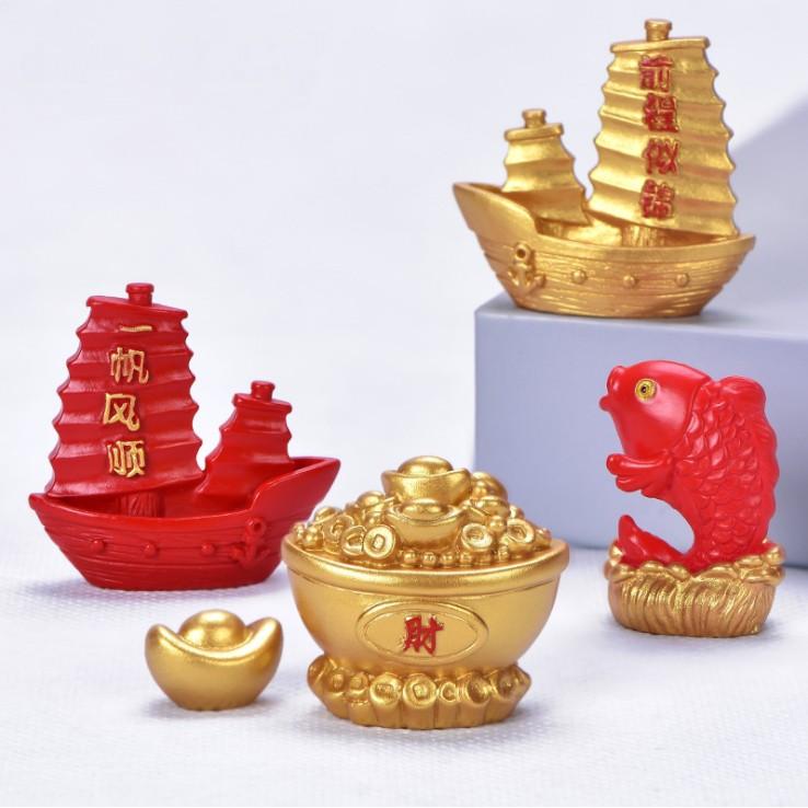 HN * Các mẫu charm mừng tài lộc thuận buồm xuôi gió trang trí tiểu cảnh, terrarium, DIY