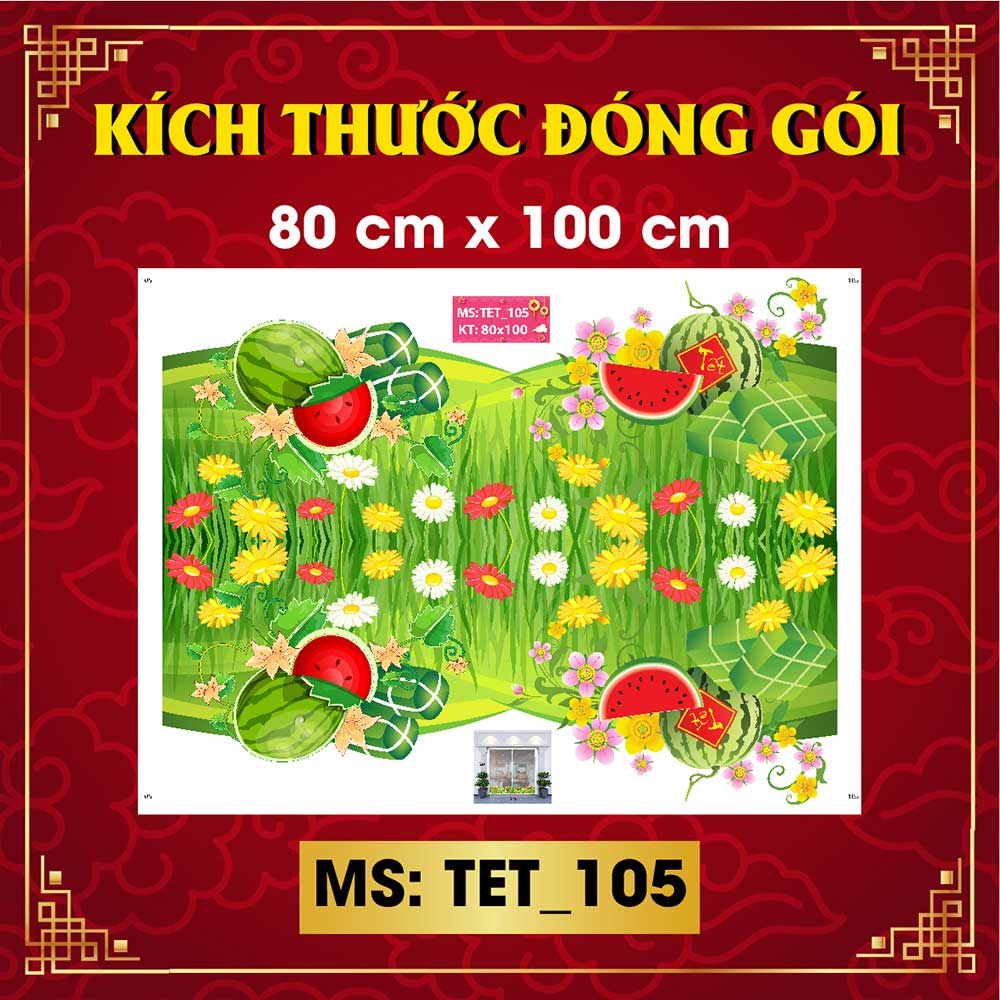 Decal trang trí tết combo số 27