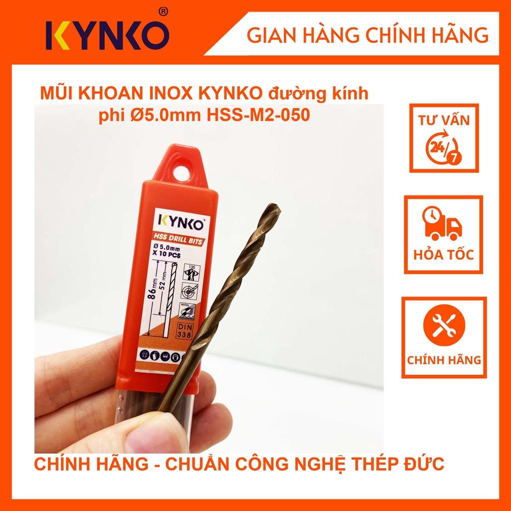 MŨI KHOAN INOX KYNKO đường kính phi Ø5.0mm M2-050