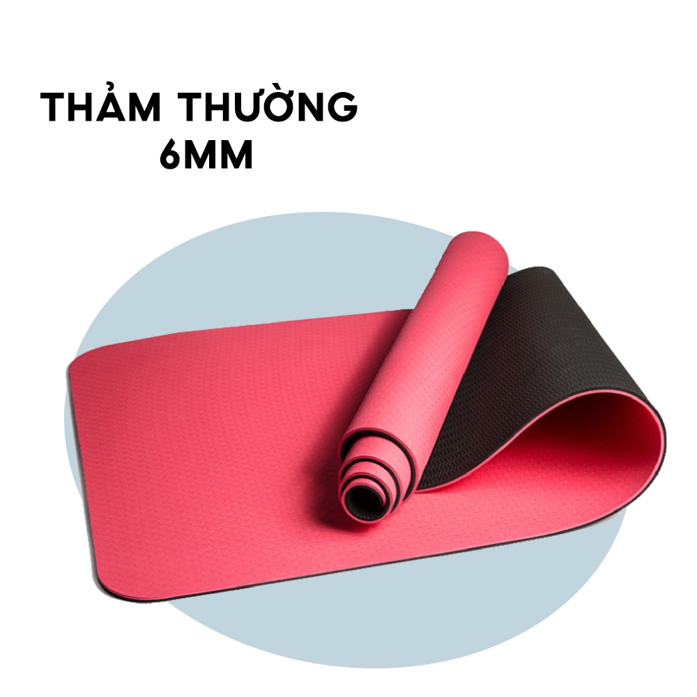 Thảm Tập Yoga Định Tuyến TPE cao cấp tặng kèm túi đựng - Thảm yoga chống trượt chính hãng, Thảm Tập Yoga, Thảm Tập Gym Định Tuyến TPE dododios, Thảm Yoga Chống Trượt