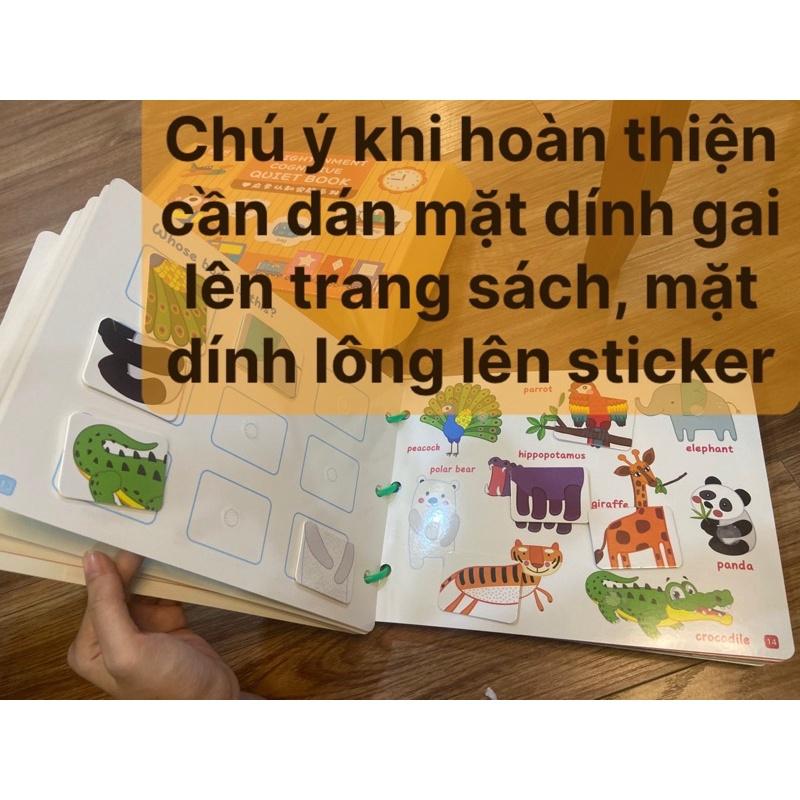 Bộ học tập bóc dán thông minh cho bé 17 chủ đề , dùng nhiều lần, giúp bé vừa chơi, vừa học tiếng Anh