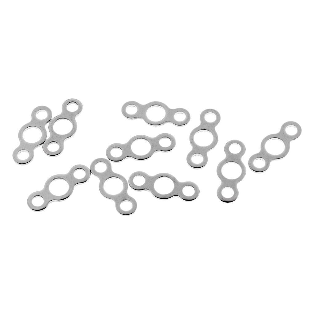 10pcs Stainless Steel Solid Ring Assist Hooks Butterfly Jigging Lure Rings
