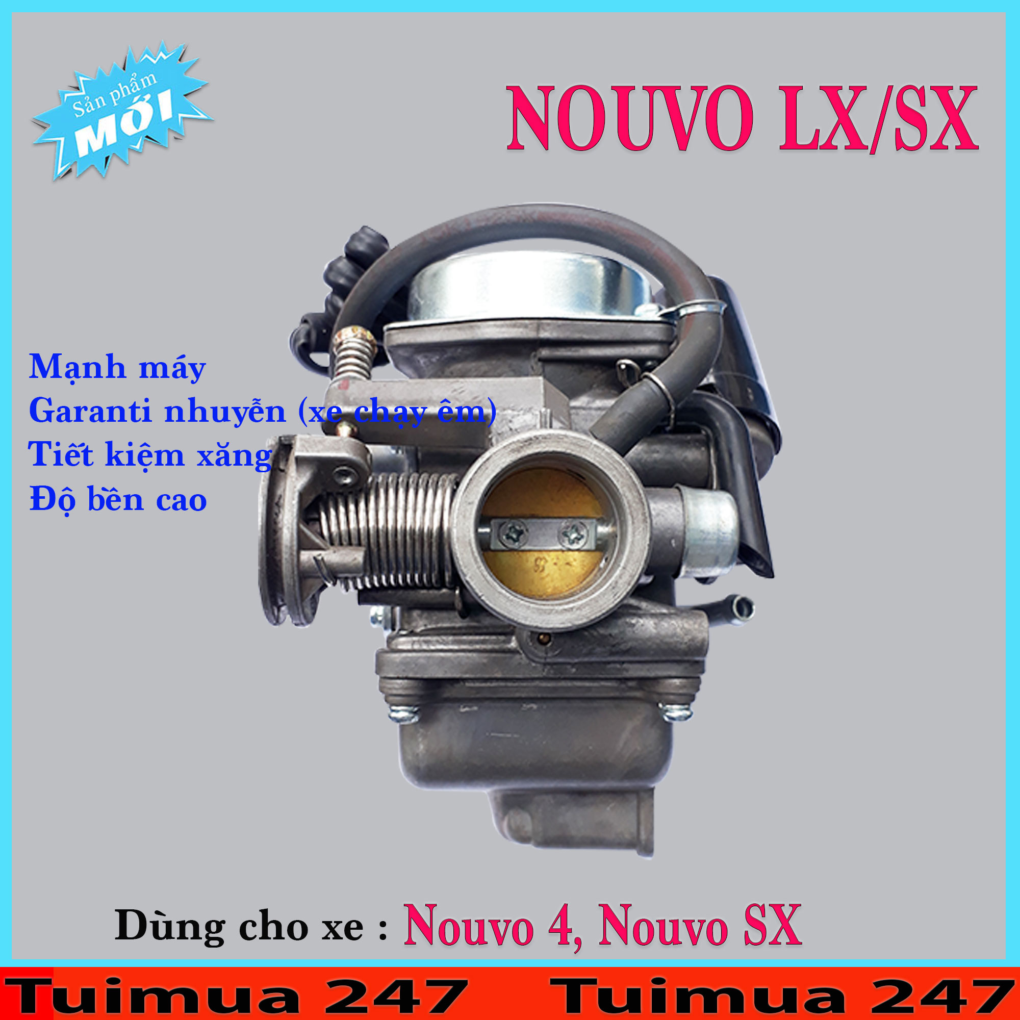 Bình Xăng Con (Bộ Chế Hòa Khí ) dành cho Yamaha Nouvo 4, Nouvo SX