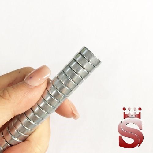 Nam châm trắng kích thước 15x5mm mạ kẽm