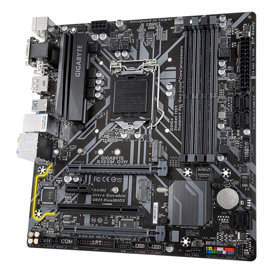 Bo Mạch Chủ Mainboard GIGABYTE B365M D3H - LGA1151 - Hàng Chính Hãng