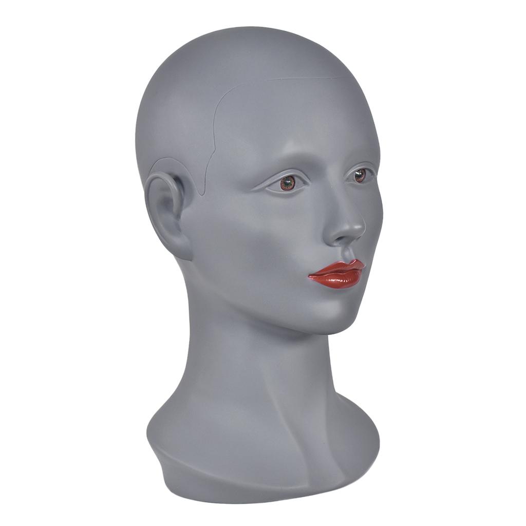 20'' Female Mannequin Manikin Head Wig Hat Jewelry Glasses Display Model