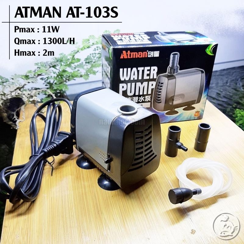 Bơm Atman AT 102S - Máy Bơm Bể Cá Thế Hệ Mới Êm Ái, Tiết Kiệm Điện