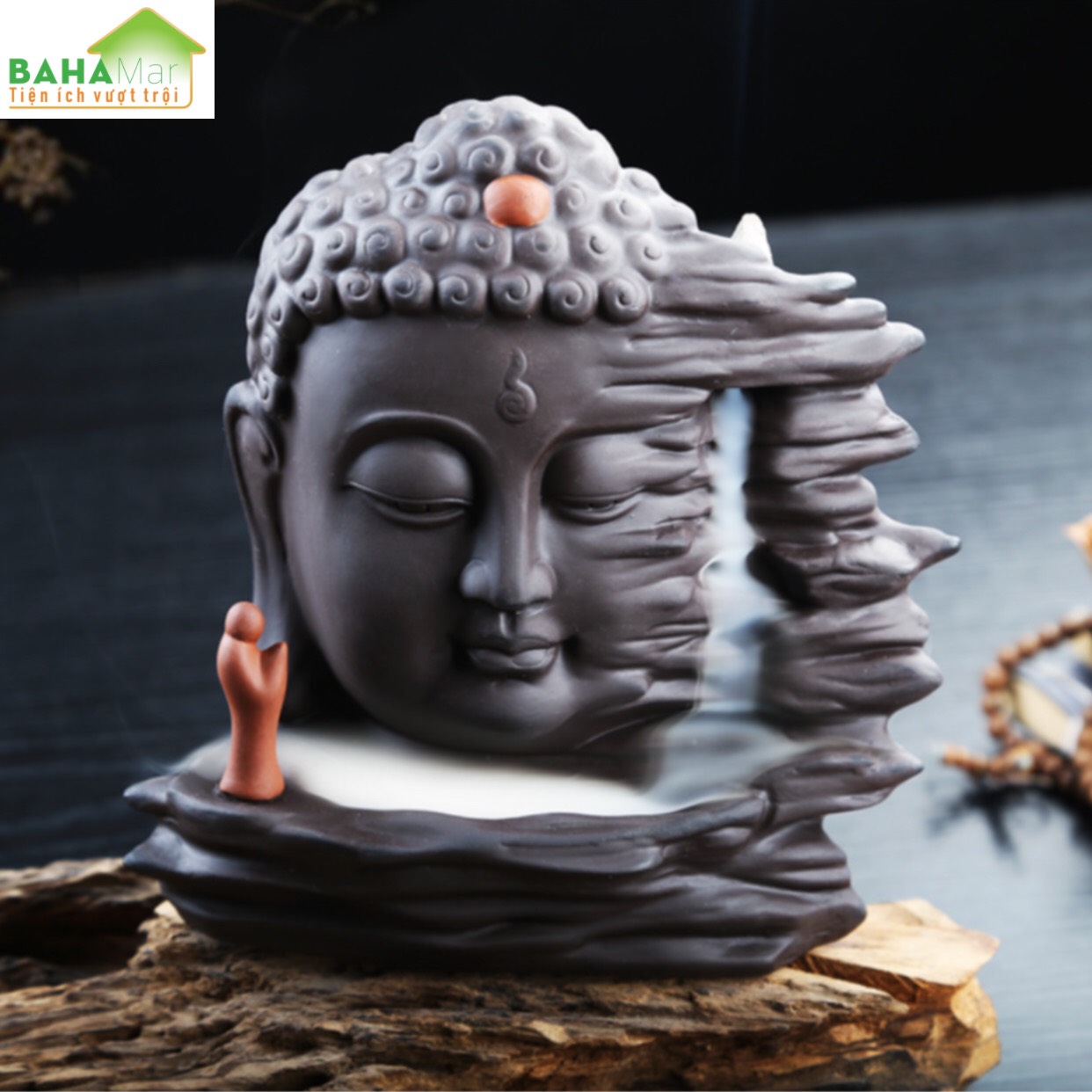 LƯ HƯƠNG THÁC KHÓI TRẦM HƯƠNG CHẢY NGƯỢC PHẬT TỔ NÓI "BAHAMAR" với thiết kế chảy dài đổ khói hơi nước tạo nên sự bí ẩn khí quyển.