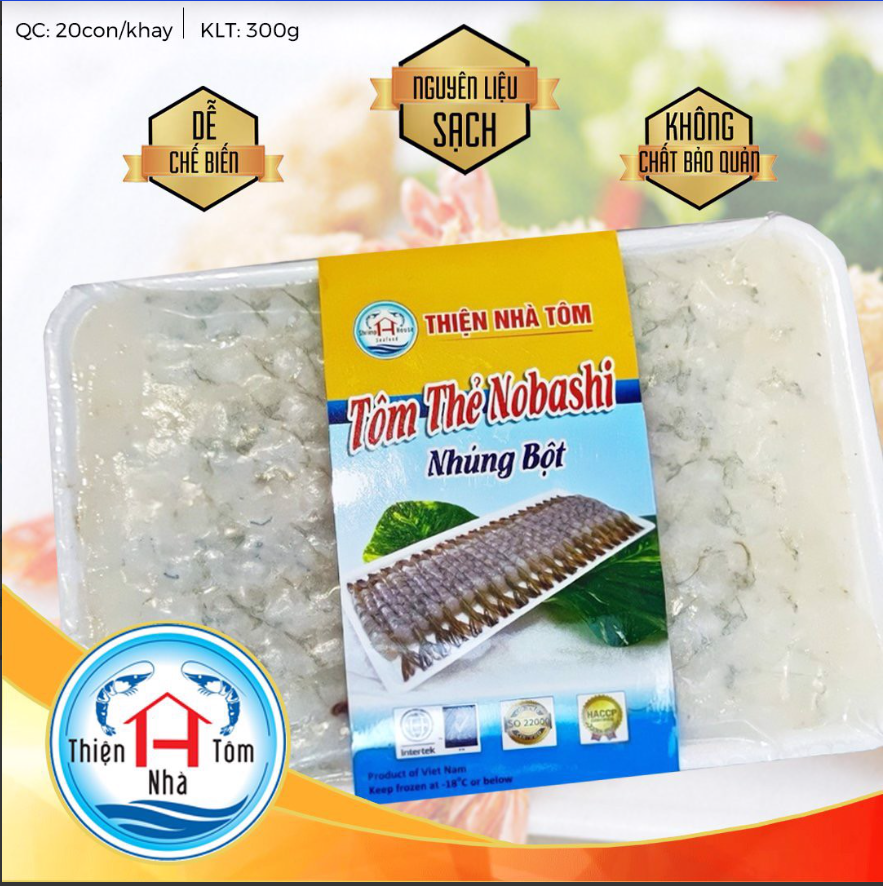 Tôm Thẻ Nobashi Tươi 300gram