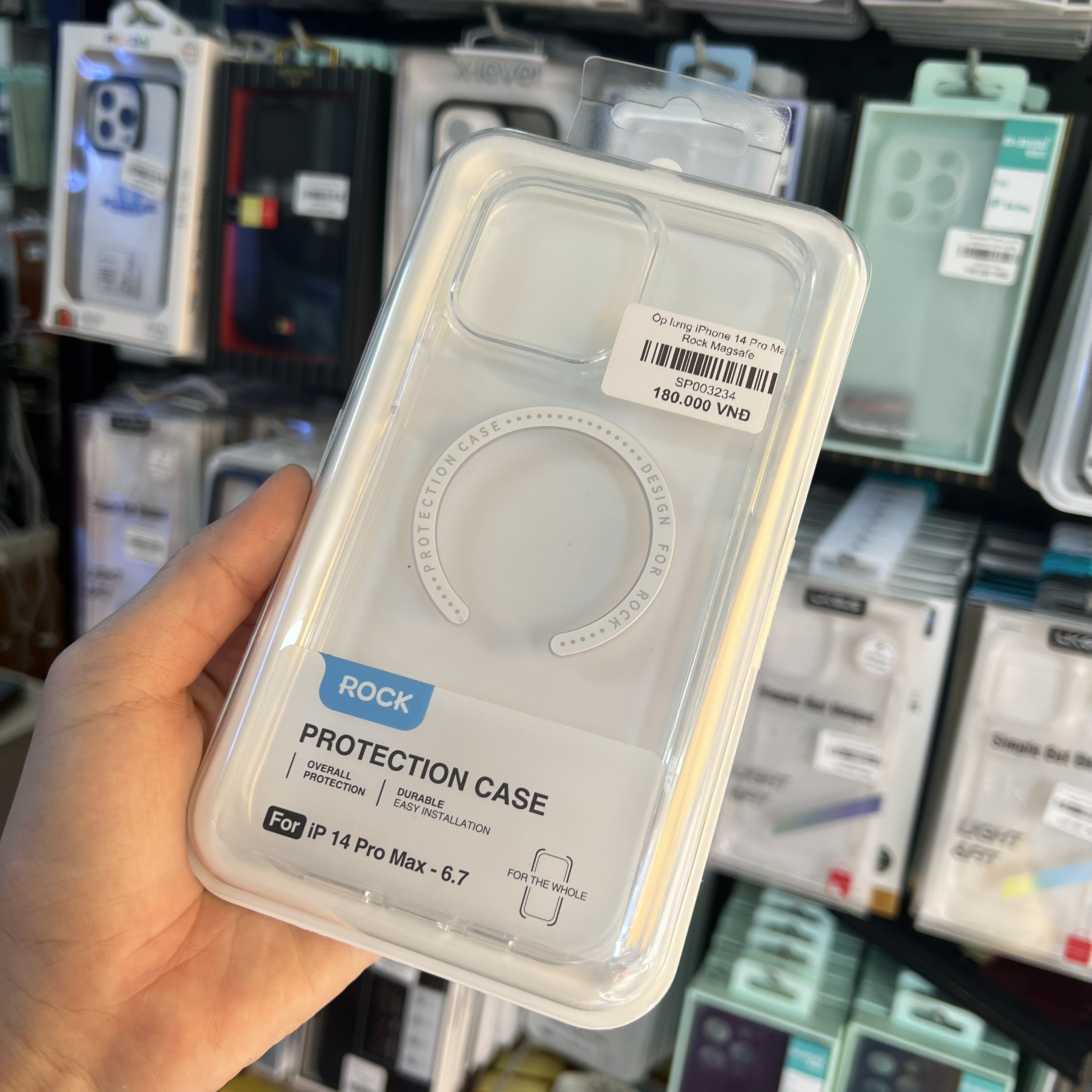 Ốp lưng dành cho iPhone 14 Pro Max Rock hỗ trợ sạc không dây- Hàng chính hãng