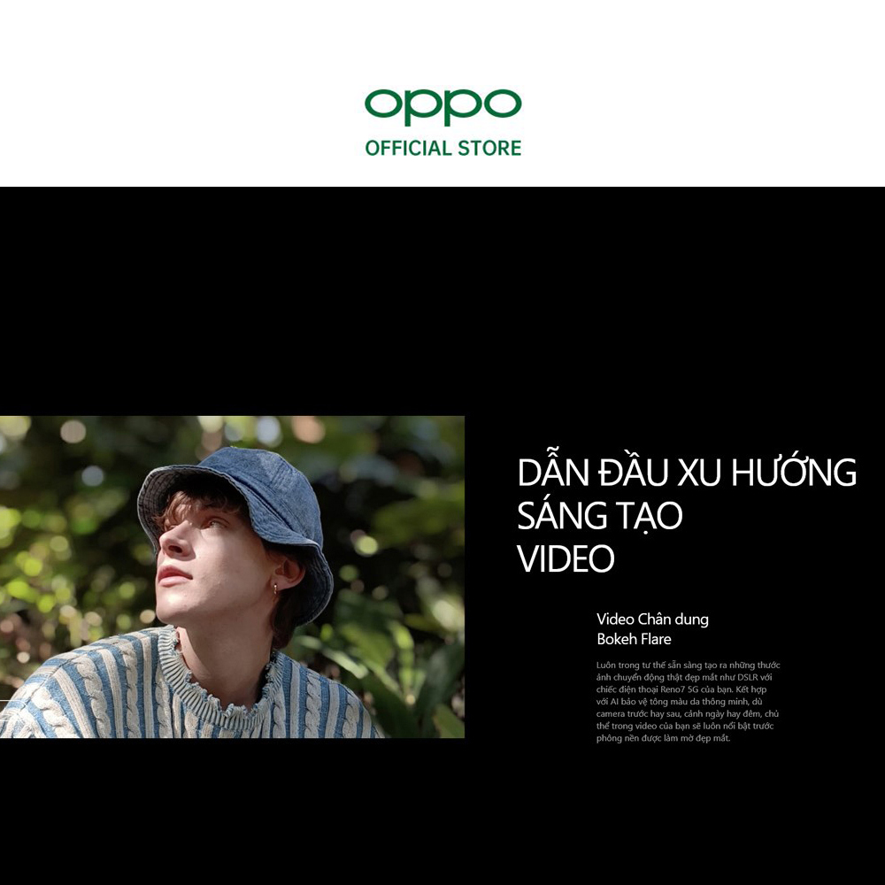 Điện Thoại OPPO RENO7 5G (8GB/256GB) - Hàng Chính Hãng