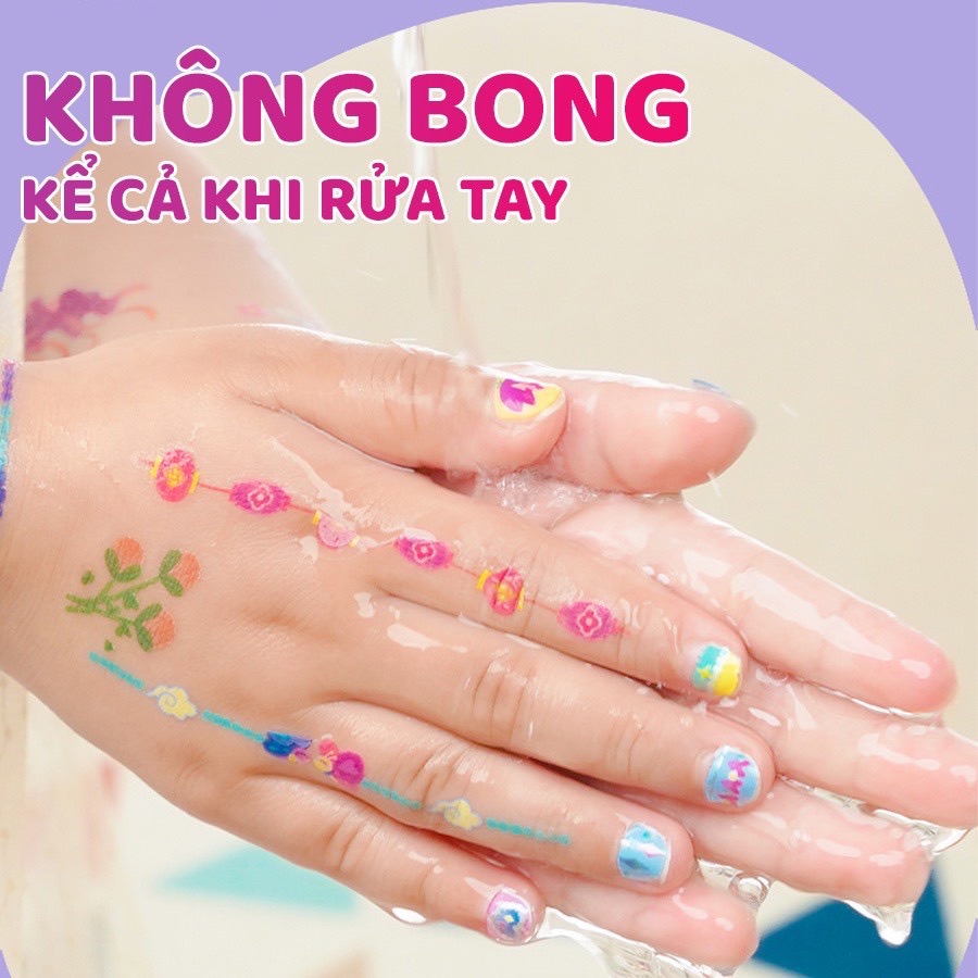 Đồ chơi Dán Móng Tay và Hình Xăm Nail Stickers and Tatoos Chính hãng TOI - Dành cho bé từ 3 tuổi+