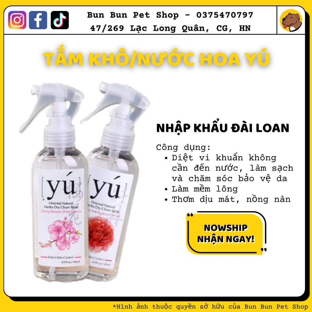 Xịt thơm/tắm khô/nước hoa Yú Đài Loan cho cún miu