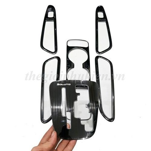 Ốp nội thất vân titan cao cấp dành cho Kia Soluto 2019-2020-2021: