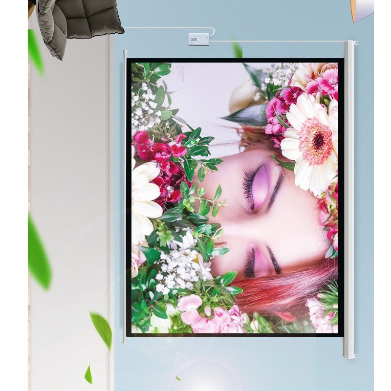 Màn chiếu điện phong cách mới nhất 120 inch 16: 9 rèm tự động phòng hội nghị trường học màn hình KTV