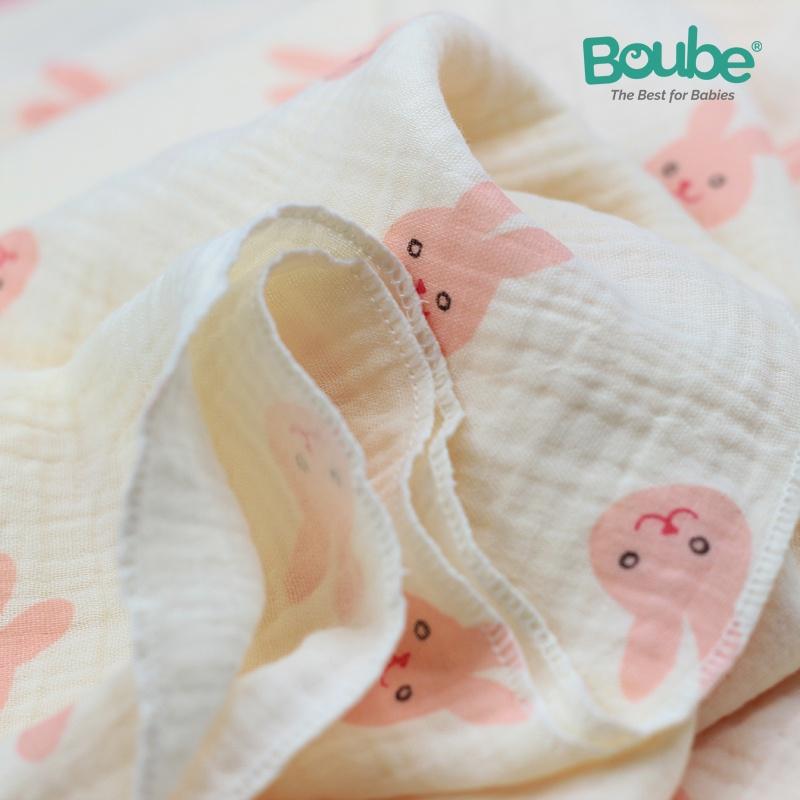 Set 5 khăn xô, khăn sữa cho trẻ sơ sinh và trẻ nhỏ Boube - Chất liệu cotton tự nhiên,mềm mịn, hút ẩm tốt, an toàn cho bé