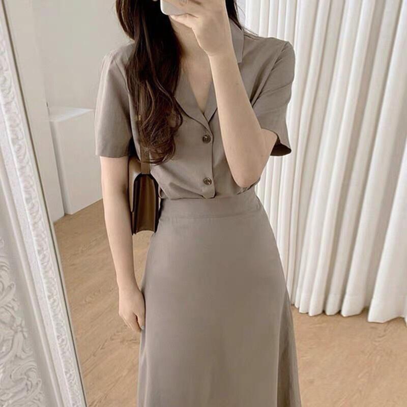 Set Áo Vest Chân Váy ️SIÊU ĐẸP️ Chất Tuyết Mịn Chân Váy Xoè Chuẩn