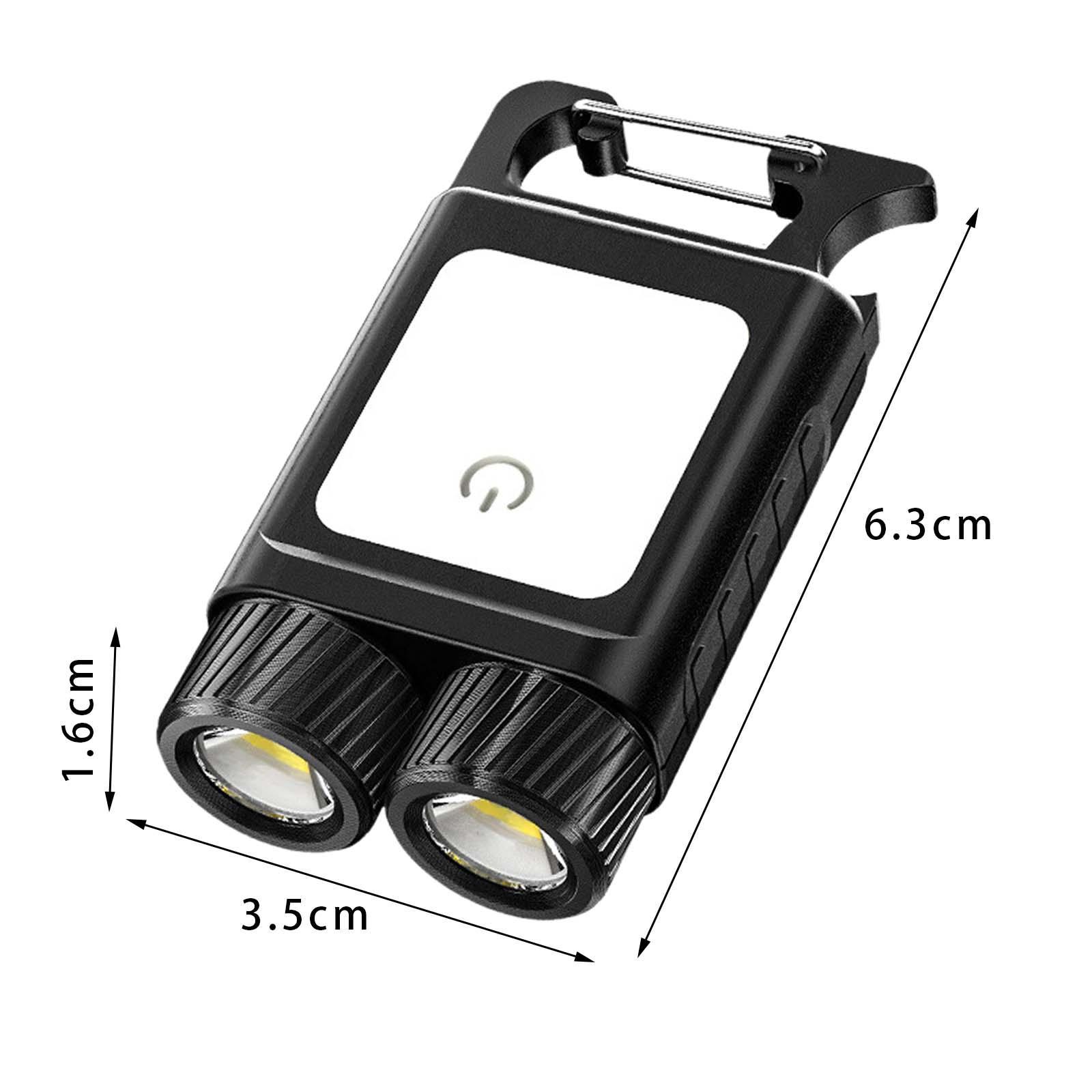 Keychain Light Compact Bright Handheld Mini 6 Light Mode Keychain Work Light