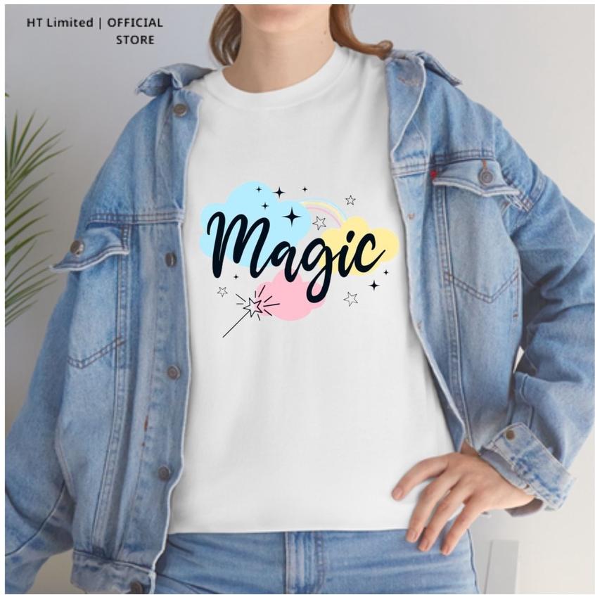 Áo thun thiết kế Unisex họa tiết magics basic local brand, Cotton Cao Cấp 100%