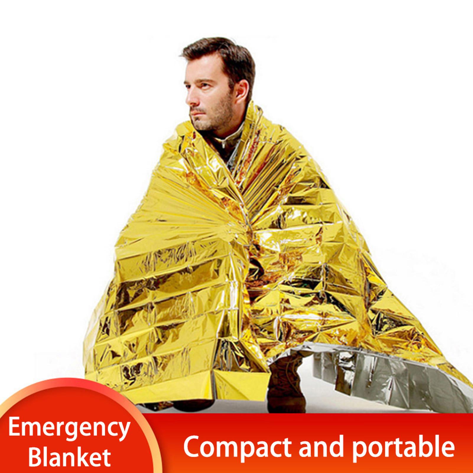 Emergency Blanket Survival Blanket Camping Tent Thermal Waterproof Outdoor Emergency Equipment 5pcs