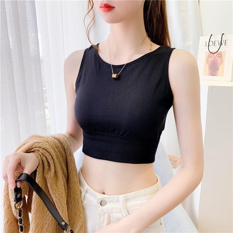 Áo bra nữ ao crop tập gym 2 dây nâng ngực không gọng sexy có mút ngực