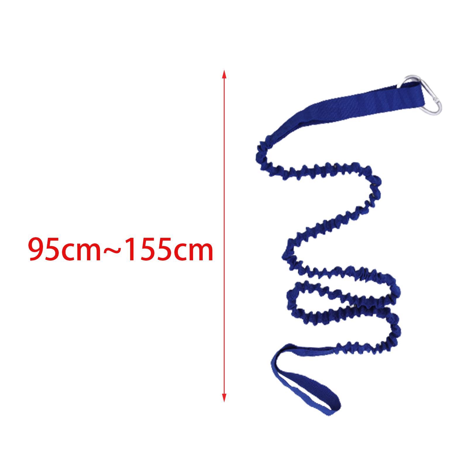 2x Leash Bungee Strap Boat Accessories Coiled Fishing Rod Leash