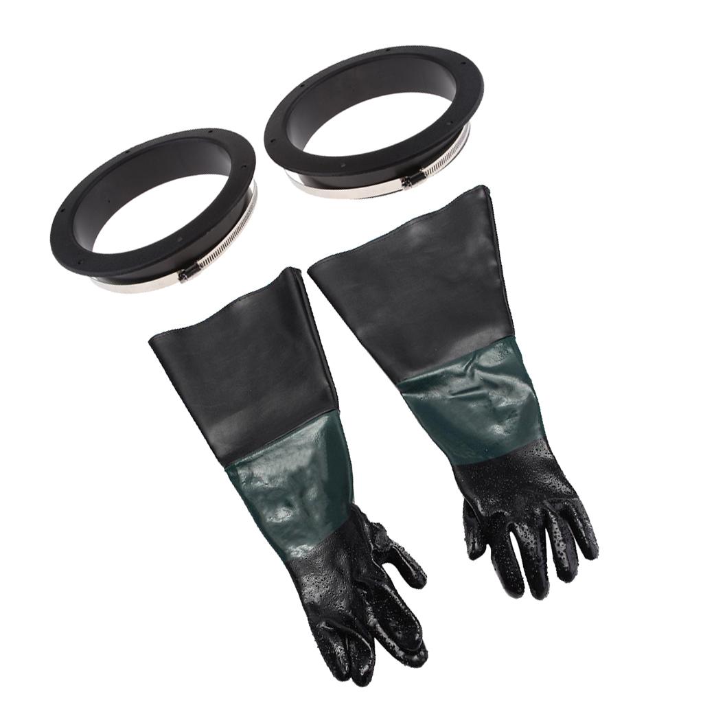 24  Nặng Phun Cát Găng Tay Bảo Vệ W/210 Mm Găng Tay Giữ & Kẹp