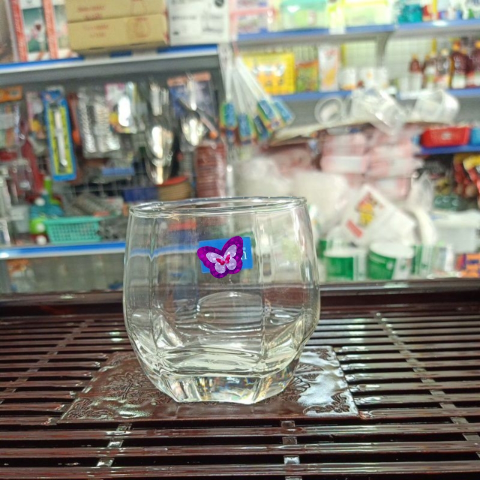 Ly thuỷ tinh 8 góc 355ml