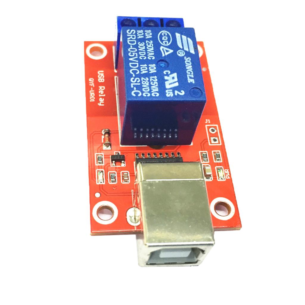 5V 1-Channel USB Relay Board Module Optocoupler LED HID Drive-free