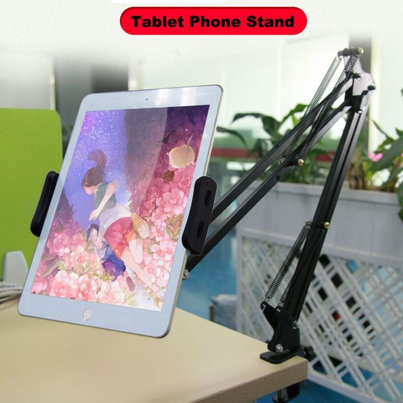 Giá đỡ, đế kẹp điện thoại iPad đa năng kẹp đầu giường, cạnh bàn