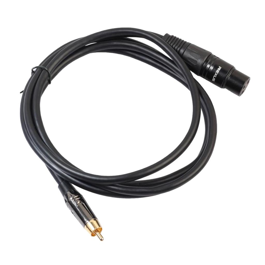 RCA to XLR Jack Audio Cable Gold-plated Plug Microphone Audio Connector Line