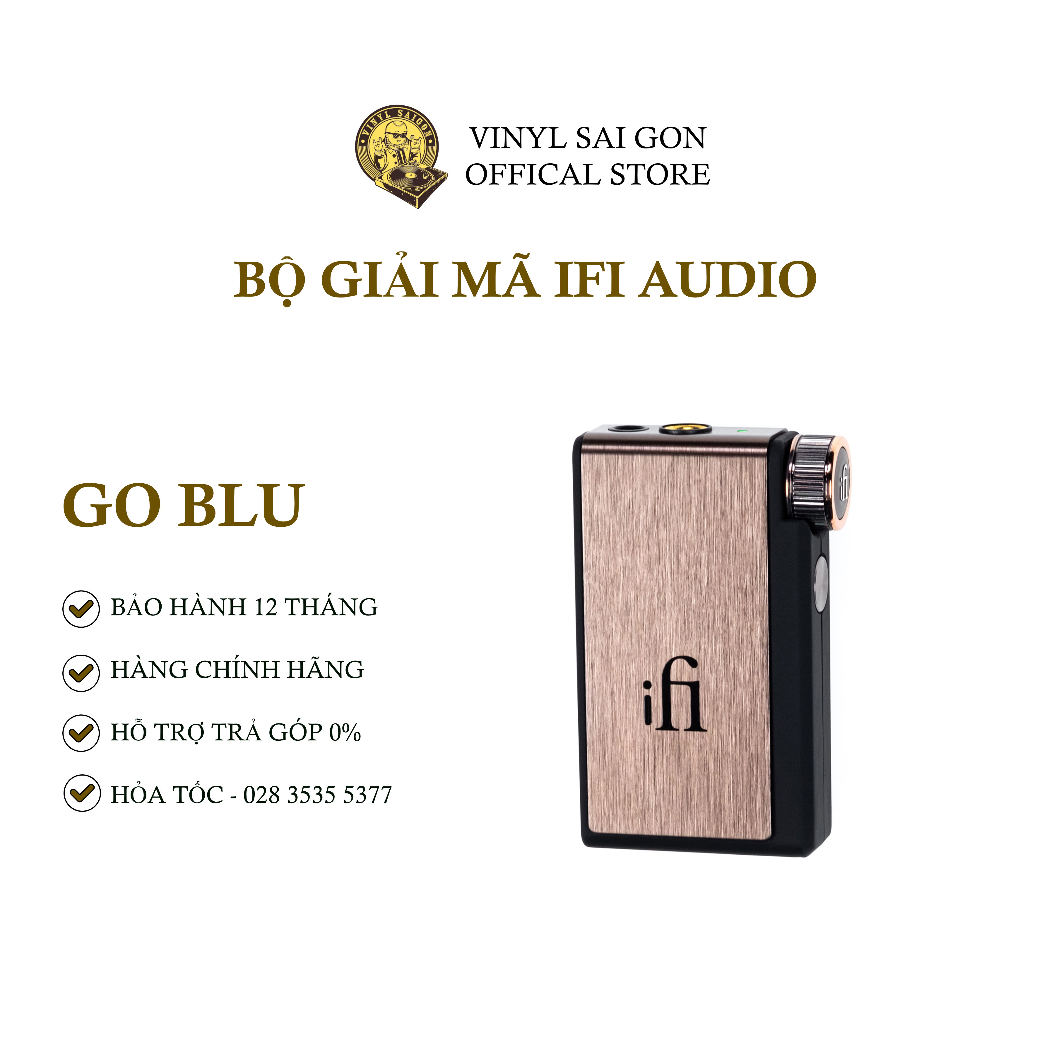 Bộ Giải Mã Dac/Amp iFi Go Blu - Hàng Nhập Khẩu