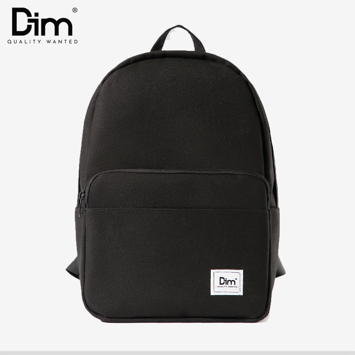 Balo DIM Classic Backpack (Balo Đi Học, Vải Canvas Trượt Nước, Đựng Vừa Laptop 15”, Ngăn Tối Ưu Đựng Đồ) – Màu Đen / Xám