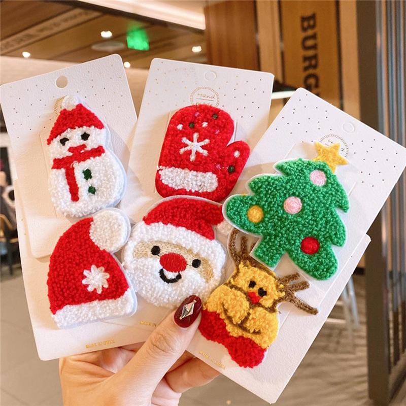 Kẹp Tóc Phong Cách Giáng Sinh Cho Bé Gái