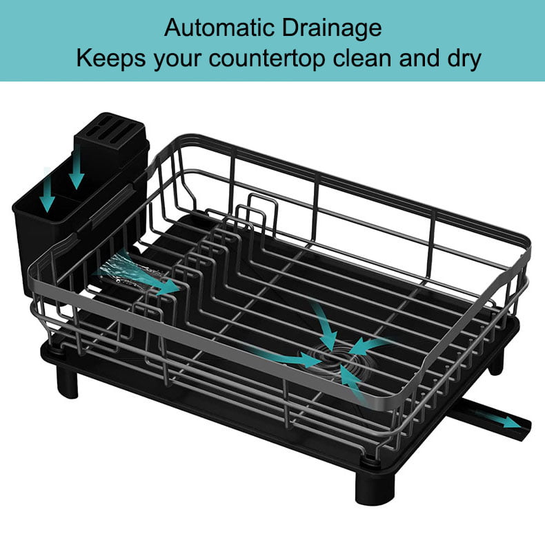 Giá đỡ ráo nước nhà bếp, úp chén, ly dụng cụ ăn Dish Drying Rack Kitchen Utensil