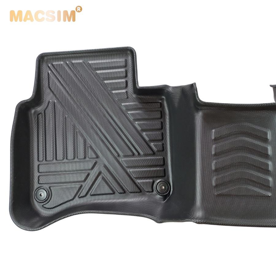 Thảm lót sàn xe ô tô Mercedes S Class 2014 - nay Nhãn hiệu Macsim chất liệu nhựa TPE cao cấp màu đen