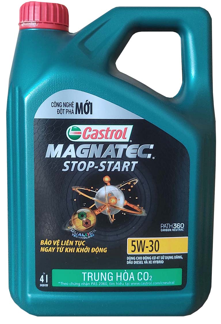 Dầu nhớt cho động cơ ô tô Castrol Magnatec, SAE 5W-30, SP, (Can 4 lít)